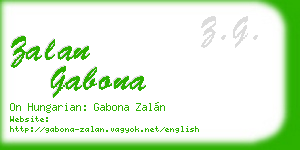 zalan gabona business card